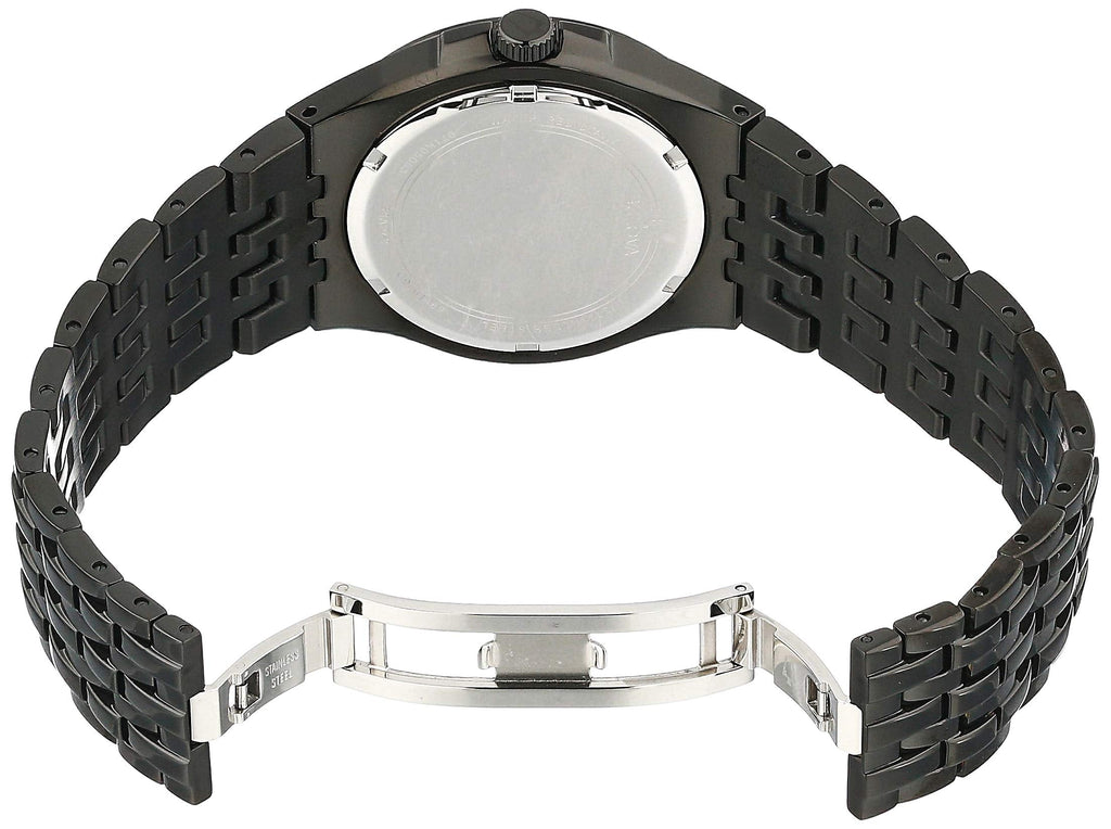 Bulova Crystal Collection Phantom Black Dial Black Steel Strap Watch for Men - 98A240 Buy Now By Bulova