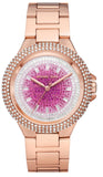 Michael Kors Camille Analog Pink Dial Rose Gold Steel Strap Watch for Women - MK7340 Buy Now By Michael Kors