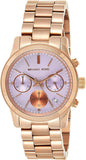 Michael Kors Runway Chronograph Purple Dial Rose Gold Steel Strap Watch For Women - MK6163 Buy Now By Michael Kors