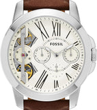 Fossil Grant Twist Multi-Function White Dial Brown Leather Strap Watch for Men - ME1144 Buy Now By Fossil