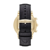 Emporio Armani Luigi Chronograph Black Dial Black Leather Watch For Men - AR1917 Buy Now By Emporio Armani