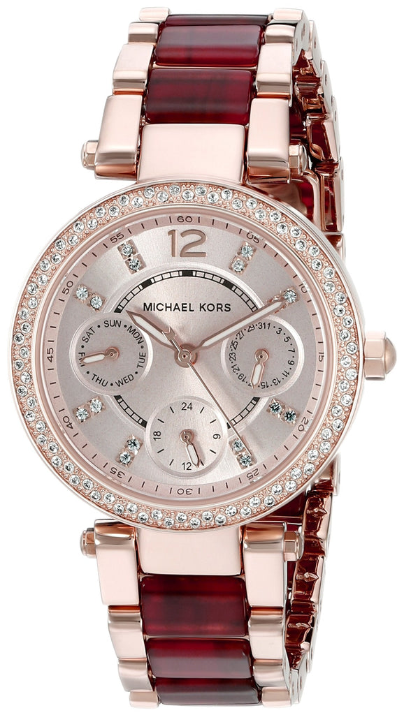 Michael Kors Parker Rose Gold Dial Two Tone Steel Strap Watch for Women - MK6239 Buy Now By Michael Kors