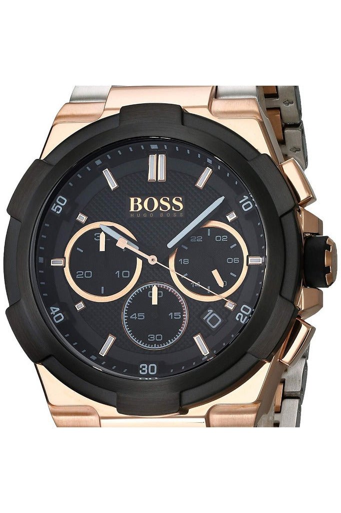 Hugo Boss Supernova Black Dial Two Tone Steel Strap Watch for Men - 1513358 Buy Now By Hugo Boss