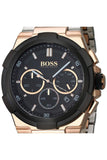 Hugo Boss Supernova Black Dial Two Tone Steel Strap Watch for Men - 1513358 Buy Now By Hugo Boss