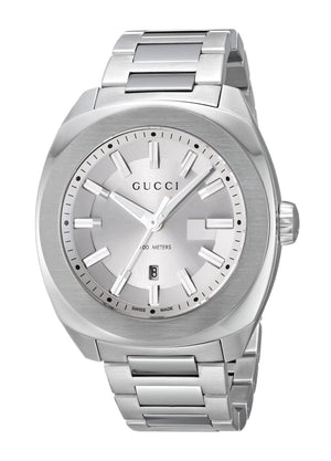 Gucci G Timeless GG2570 Silver Dial Silver Steel Strap Watch For Men - YA142402 Buy Now By Gucci
