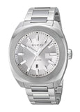Gucci G Timeless GG2570 Silver Dial Silver Steel Strap Watch For Men - YA142402 Buy Now By Gucci