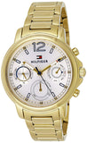 Tommy Hilfiger Claudia White Dial Gold Steel Strap Watch for Women - 1781742 Buy Now By Tommy Hilfiger
