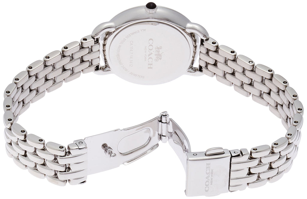 Coach Delancey Slim Silver Dial Silver Steel Strap Watch for Women - 14502781 Buy Now By Coach