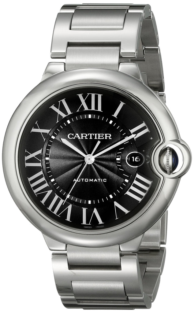 Cartier Ballon Bleu de Cartier Black Dial Silver Steel Strap Watch for Men - W6920042 Buy Now By Cartier