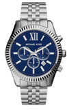 Michael Kors Lexington Chronograph Blue Dial Silver Steel Strap Watch for Men - MK8280 Buy Now By Michael Kors