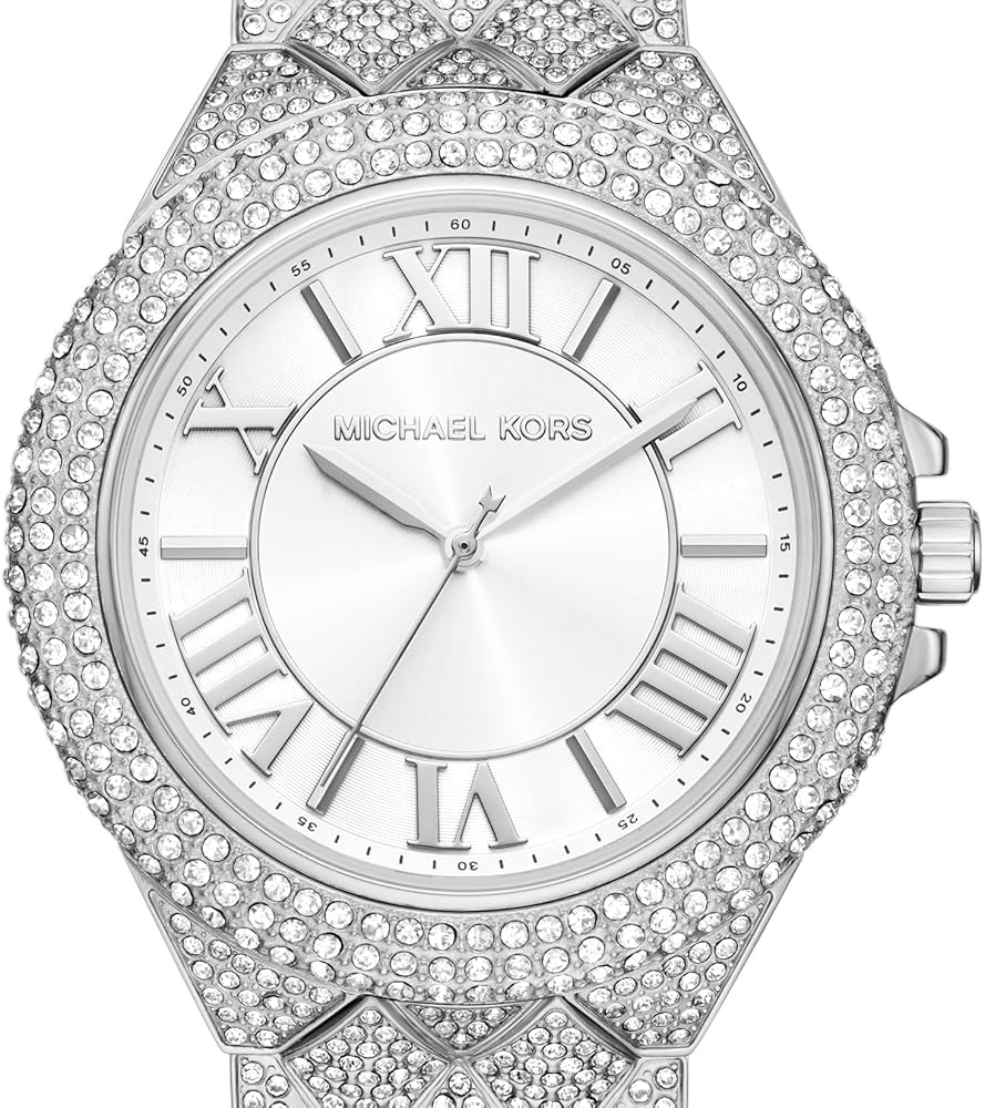 Michael Kors Camille Three-Hand Crystals Silver Dial Silver Steel Strap Watch for Women - MK4803 Buy Now By Michael Kors
