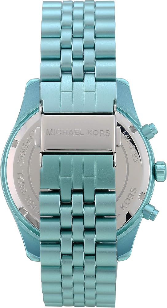 Michael Kors Lexington Chronograph Turquoise Dial Turquoise Steel Strap Watch For Men - MK8793 Buy Now By Michael Kors