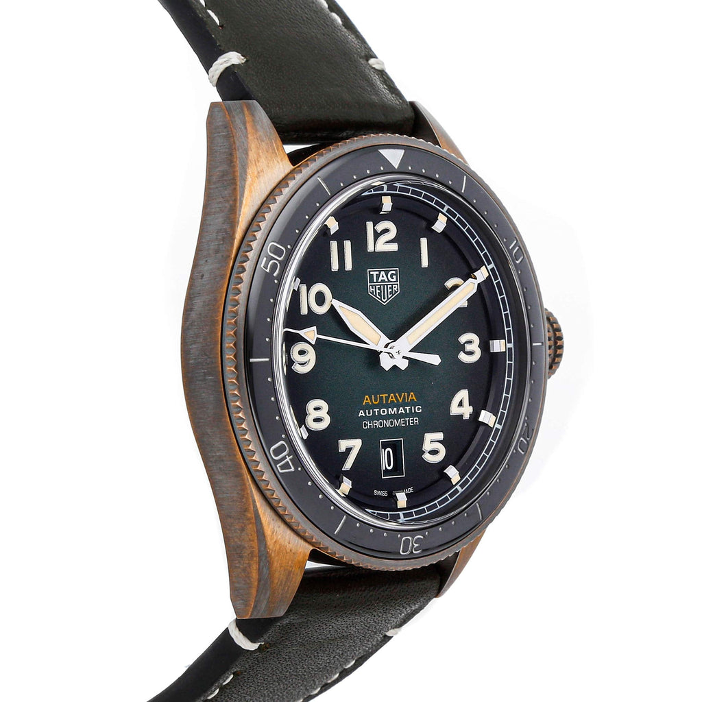 Tag Heuer Autavia Olive Green Dial Watch for Men - WBE5190.FC8268 Buy Now By Tag Heuer