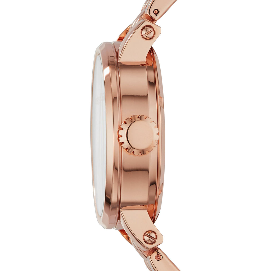 Fossil Boyfriend Automatic Skeleton Rose Gold Dial Rose Gold Steel Strap Watch for Women - ME3065 Buy Now By Fossil