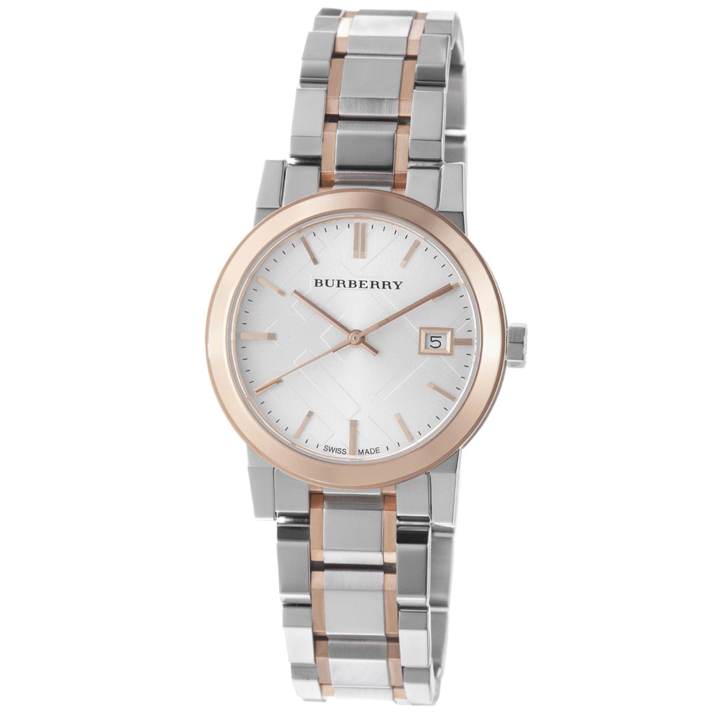 Burberry The City White Dial Two Tone Steel Strap Watch for Women - BU9105 Buy Now By Burberry