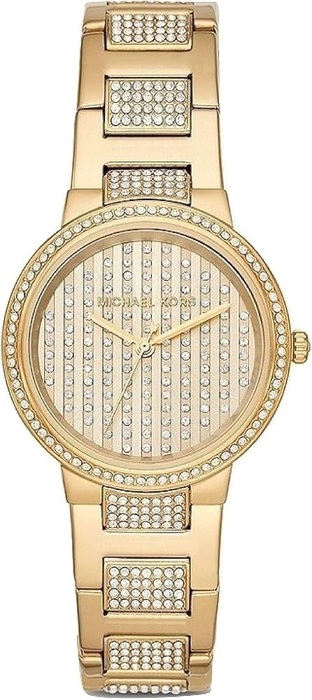Michael Kors Gabbi Crystals Gold Dial Gold Steel Strap Watch For Women - MK3985 Buy Now By Michael Kors