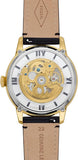 Fossil Townsman Automatic Skeleton Black Dial Black Leather Strap Watch for Men - ME3210 Buy Now By Fossil