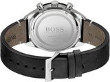 Hugo Boss Chronograph Black Dial Black Leather Strap Watch for Men - 1513864 Buy Now By Hugo Boss