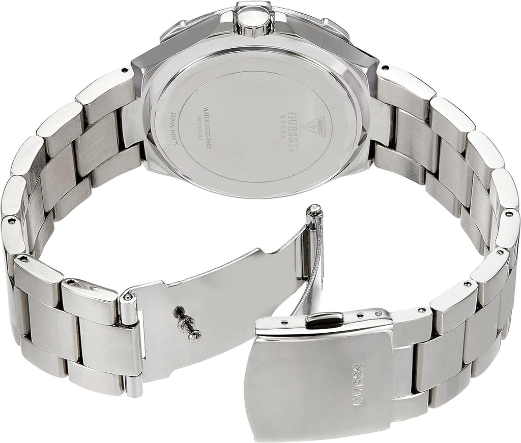 Guess Vista Diamonds Silver Dial Silver Steel Strap Watch for Women - W12080L1 Buy Now By Guess