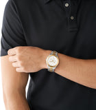 Michael Kors Slim Runway Chronograph White Dial Two Tone Steel Strap Watch For Women - MK8986 Buy Now By Michael Kors