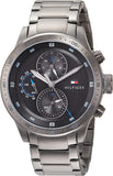 Tommy Hilfiger Trent Chronograph Grey Dial Grey Steel Strap Watch For Men - 1791806 Buy Now By Tommy Hilfiger