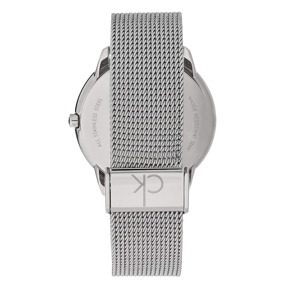 Calvin Klein Minimal Blue Dial Silver Mesh Bracelet Watch for Men - K3M2112N Buy Now By Calvin Klein