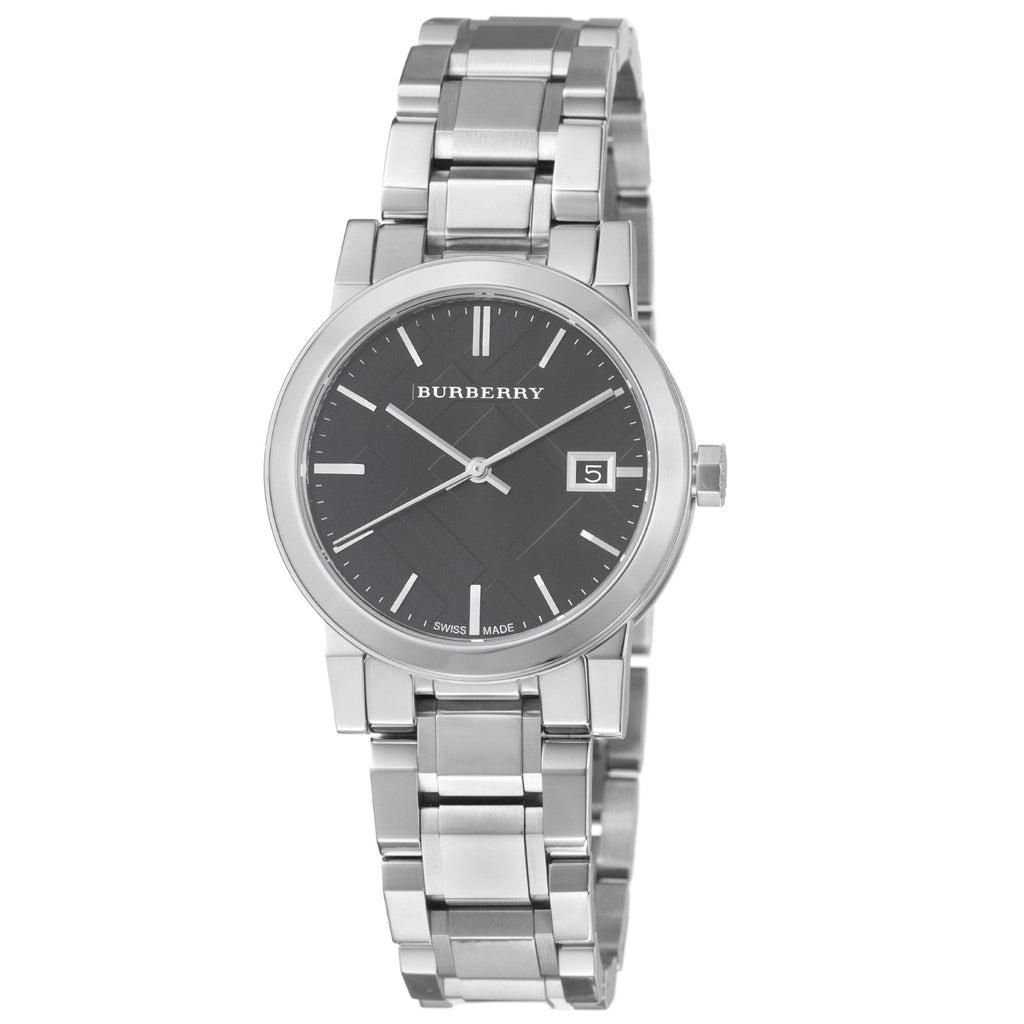 Burberry The City Black Dial Silver Steel Strap Watch for Women - BU9101 Buy Now By Burberry