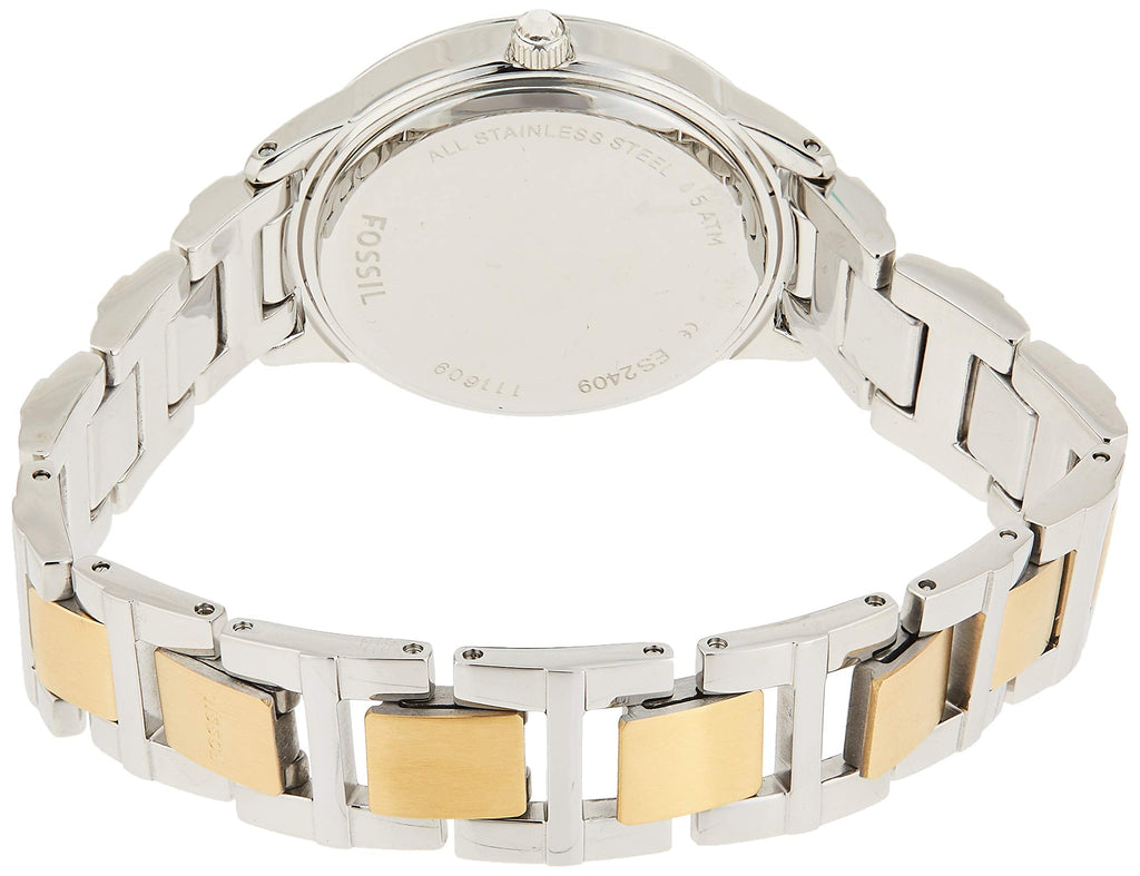 Fossil Jesse Crystals White Dial Two Tone Steel Strap Watch for Women - ES2409 Buy Now By Fossil