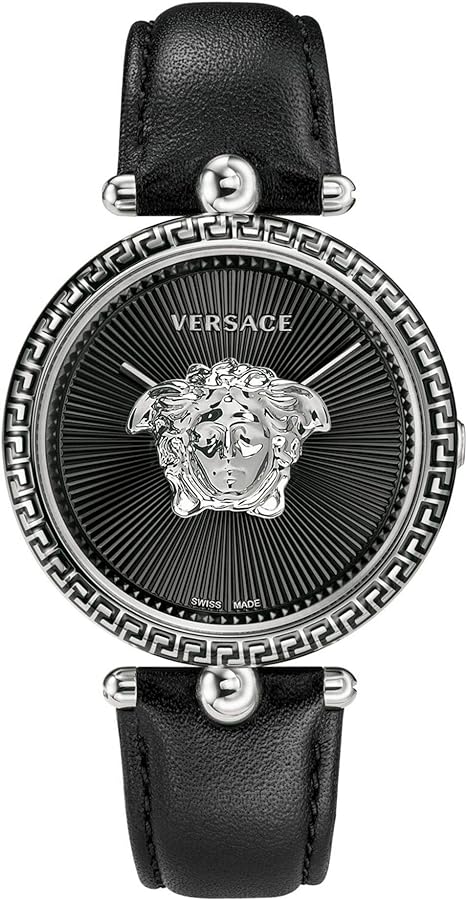 Versace Palazzo Empire Black Dial Black Leather Strap Watch for Women - VCO060017 Buy Now By Versace