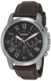 Fossil Grant Chronograph Black Dial Brown Leather Strap Watch for Men - FS4813 Buy Now By Fossil