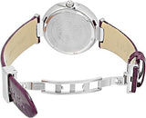 Versace Olympo Crystal Gleam White Dial Purple Leather Strap Watch for Women - VAN010016 Buy Now By Versace