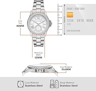 Michael Kors Everest Three hand Silver Dial Silver Steel Strap Watch For Women - MK7403 Buy Now By Michael Kors