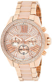 Michael Kors Wren Crystals Rose Gold Dial Rose Gold Steel Strap Watch for Women - MK6096 Buy Now By Michael Kors