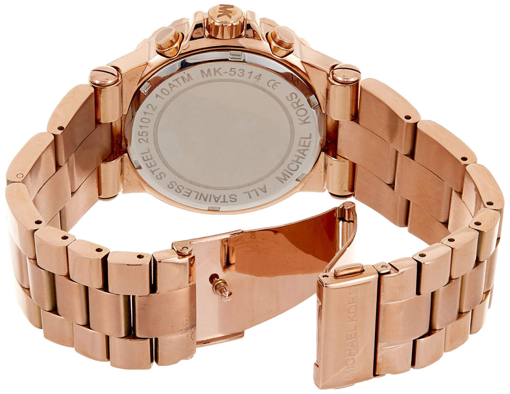 Michael Kors Dylan Rose Gold Dial Rose Gold Steel Strap Watch for Women - MK5314 Buy Now By Michael Kors