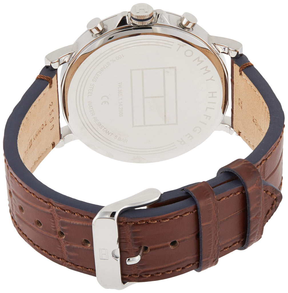 Tommy Hilfiger Daniel Grey Dial Brown Leather Strap Watch for Men - 1710416 Buy Now By Tommy Hilfiger