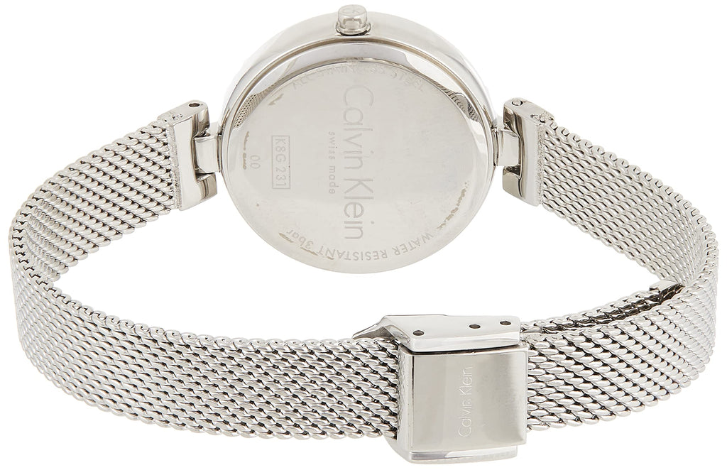 Calvin Klein Authentic Black Dial Silver Mesh Bracelet Watch for Women - K8G23121 Buy Now By Calvin Klein