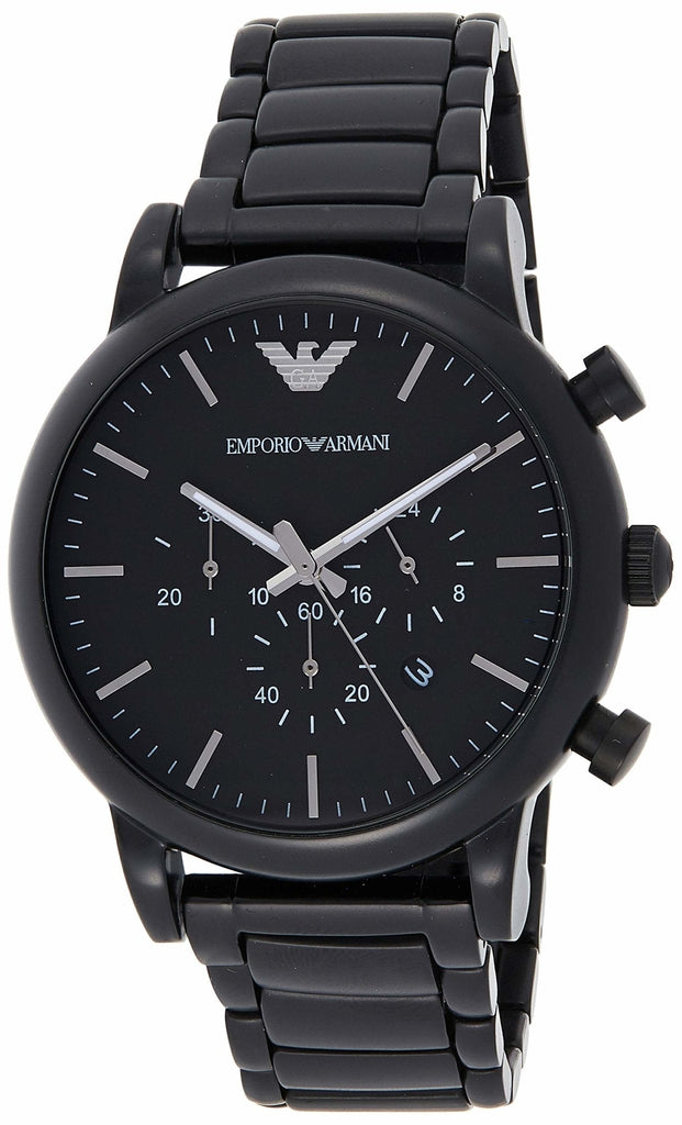 Emporio Armani Luigi Chronograph Black Dial Black Stainless Steel Watch For Men - AR1895 Buy Now By Emporio Armani