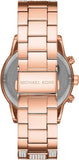 Michael Kors Ritz Three-Hand Glitz Rose Gold Dial Rose Gold Steel Strap Watch for Women - MK6748 Buy Now By Michael Kors