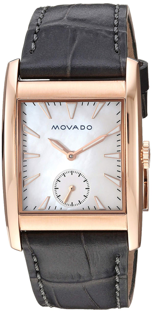 Movado Heritage Mother of Pearl White Dial Grey Leather Strap Watch For Women - 3650051 Buy Now By Movado