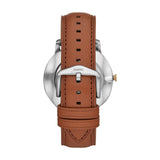 Fossil The Minimalist 3H Blue Dial Brown Leather Strap Watch for Men - FS5499 Buy Now By Fossil