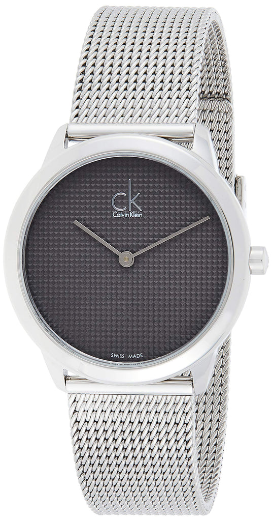 Calvin Klein Minimal Grey Dial Silver Mesh Bracelet Watch for Women - K3M2212X Buy Now By Calvin Klein