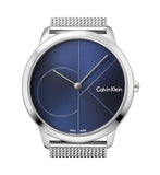 Calvin Klein Minimal Blue Dial Silver Mesh Bracelet Watch for Women - K3M2212N Buy Now By Calvin Klein