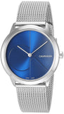 Calvin Klein Minimal Blue Dial Silver Mesh Bracelet Watch for Women - K3M2212N Buy Now By Calvin Klein