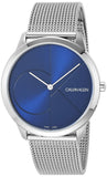 Calvin Klein Minimal Blue Dial Silver Mesh Bracelet Watch for Men - K3M2112N Buy Now By Calvin Klein