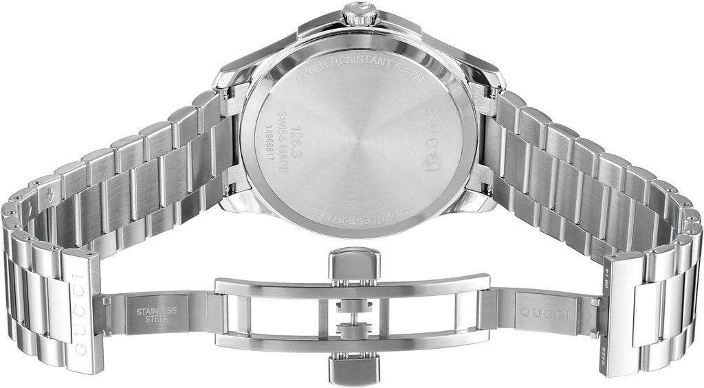 Gucci G Timeless Blue Dial Silver Steel Strap Watch For Men - YA126316 Buy Now By Gucci