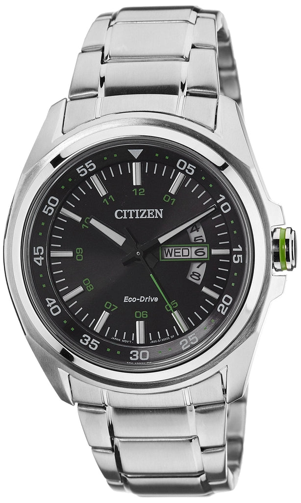 Citizen Eco Drive Urban Black Dial Silver Stainless Steel Watch For Men - AW0020-59EB Buy Now By Citizen