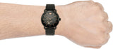Emporio Armani Automatic Multifunction Black Dial Black Mesh Bracelet Watch For Men - AR60025 Buy Now By Emporio Armani