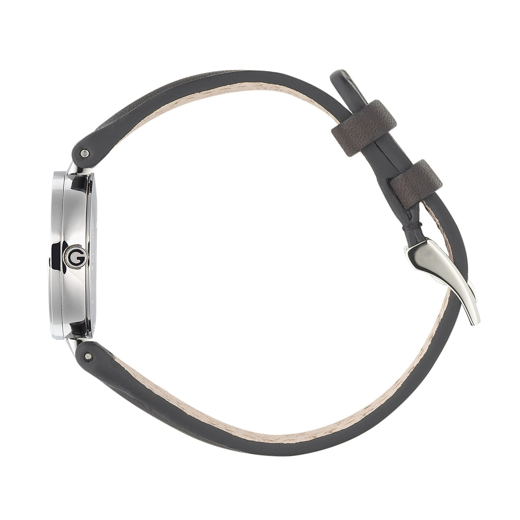 Gucci G Interlocking Black Dial Black Leather Strap Watch For Women - YA133501 Buy Now By Gucci