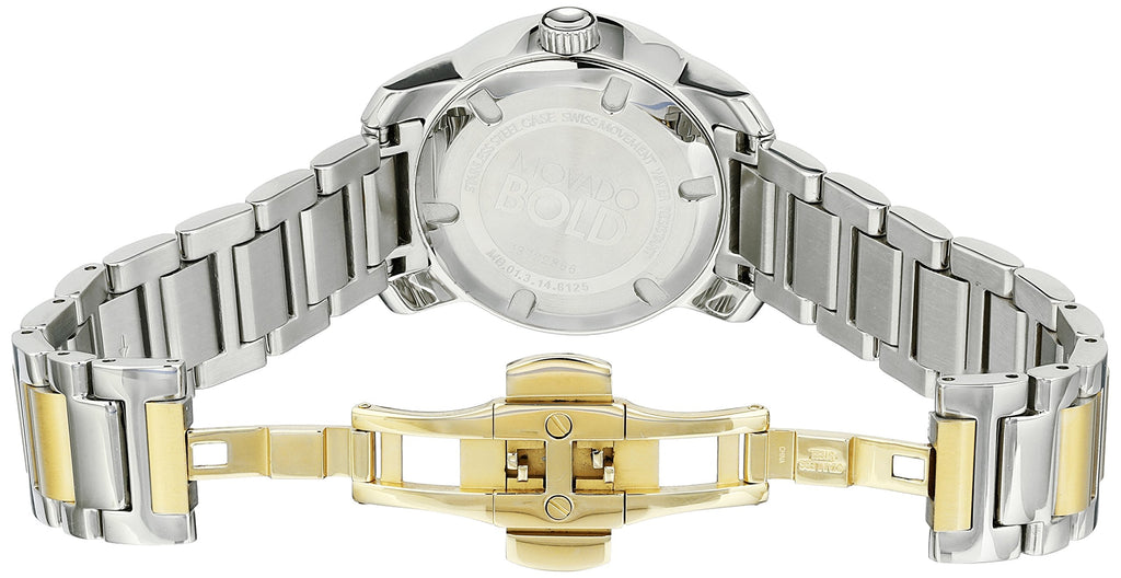 Movado Bold Silver Dial Two Tone Steel Strap Watch for Women - 3600245 Buy Now By Movado