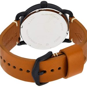 Fossil Commuter Three Hand Date Black Dial Brown Leather Strap Watch for Men - FS5276 Buy Now By Fossil